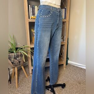 UO Blue Denim Women's Jeans rhinestone 27